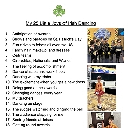 My 25 Little Joys of Irish Dancing