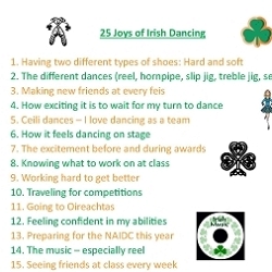 25 Joys of Irish Dancing