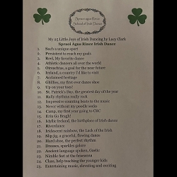 My 25 Little Joys of Irish Dancing by Lucy Clark Spraoi Agus Rince Irish Dance